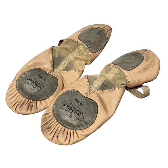 Revolution Dancewear Leather Split Sole Ballet Slippers Sz 10.0 A  M Womens Ligh - Picture 2 of 5